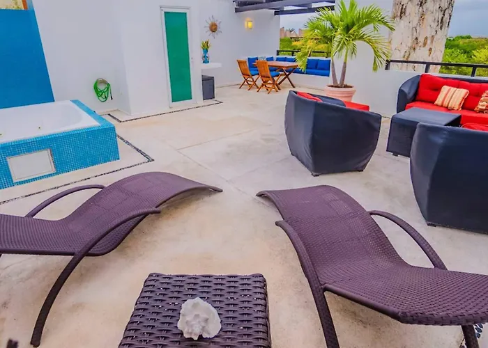 Ferienhaus Penthouse 2Br Private Jacuzzi - 3 Blocks To Beach *